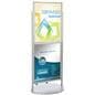 Silver Dual 22 x 28 Mobile Poster Display w/ Wheels