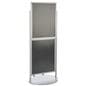 Silver Dual 22 x 28 Mobile Poster Display, Aluminum