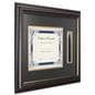 11” x 8.5” Tassel and Diploma Frame with Brown Boarder