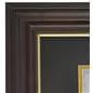 11” x 8.5” Tassel and Diploma Frame Features Gold Trim