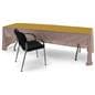 Custom table covers with open back design 