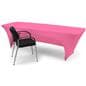 Stretch table cloth with open back 