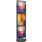 Black Triple 22 x 28 Mobile Graphic Stand, Holds 6 Posters