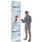 Silver Triple 22 x 28 Mobile Graphic Stand, 7.5' Tall