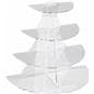 Half Round 4 Shelf Acrylic Stand