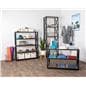 Natural industrial rustic 5-tier shelving unit