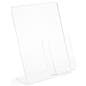 Acrylic sign display with sloped design for stability