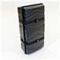 Smart case podium storage container with strap closures 