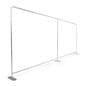 20' modular backwall - hardware only with aluminum construction