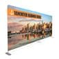 20’ modular tension fabric backwall graphics with single sided artwork 