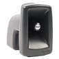 Portable pa system with wireless mic and black speakers