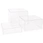 Clear Acrylic Cubes with Nesting Design 