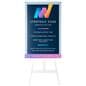 Acrylic display easel with clear design to complement any aesthetic