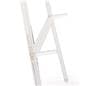 Acrylic A frame floor easel with acrylic fixed pegs for holding media