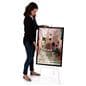 Non-folding acrylic A frame floor easel with stable structure
