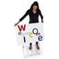 H frame acrylic easel stand with protective rubber on feet