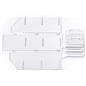 Branded acrylic portable tiered retail shelves conveniently ships flat