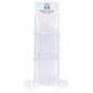 Printed countertop acrylic 3 tier shelf rack is portable