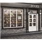 Edge lit open signage with light emitting acrylic material