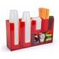 Coffee bar condiment organizer with cup slots