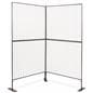 Durable art display grid panels with 3 leg adjusters