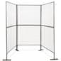 U-shaped matte black art display panels 