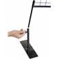 Portable vendor display wall with 3 base legs 