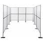 U-shaped 9 panel craft show display wall with 10 leg adjusters