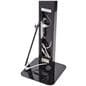 This secure tablet floor stand with cable management system