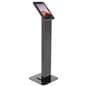 This tablet kiosk enclosure has an overall height of 53.74 inches