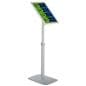 Adjustable sign holder with weighted base