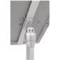 Adjustable sign holder with lockable orientation positioning
