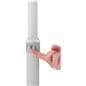 Adjustable sign holder with durable powder coated finish 