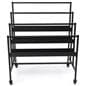 Three-tier art display rack with powder-coated finish 