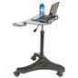 Rolling Laptop Workstation with Ergonomic Design