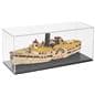 Model ship display case for countertop