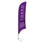 Promotional flag with durable base