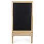 Chalkboard sidewalk sign with planter bottom also supports writeable markers