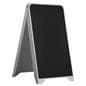 A-frame chalkboard sign with white frame