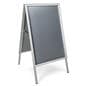 Double sided folding a-frame sidewalk sign 