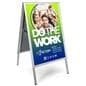 Folding a-frame sidewalk sign fits 24" x 36" poster