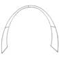 Personalized oval trade show archway with lightweight aluminum frame
