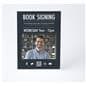 Acrylic sign holder with rear loading design