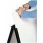 Yard sign holder with top hinge 