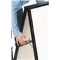 Yard sign holder with folding latch