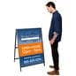 Yard sign holder with portable design