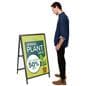 Real estate sign for promotions and announcements