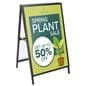 Real estate sign with black metal frame