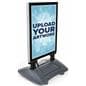 LED illuminated sidewalk sign with custom uv printed graphics 