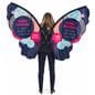 Unique shaped walking butterfly backpack advertising